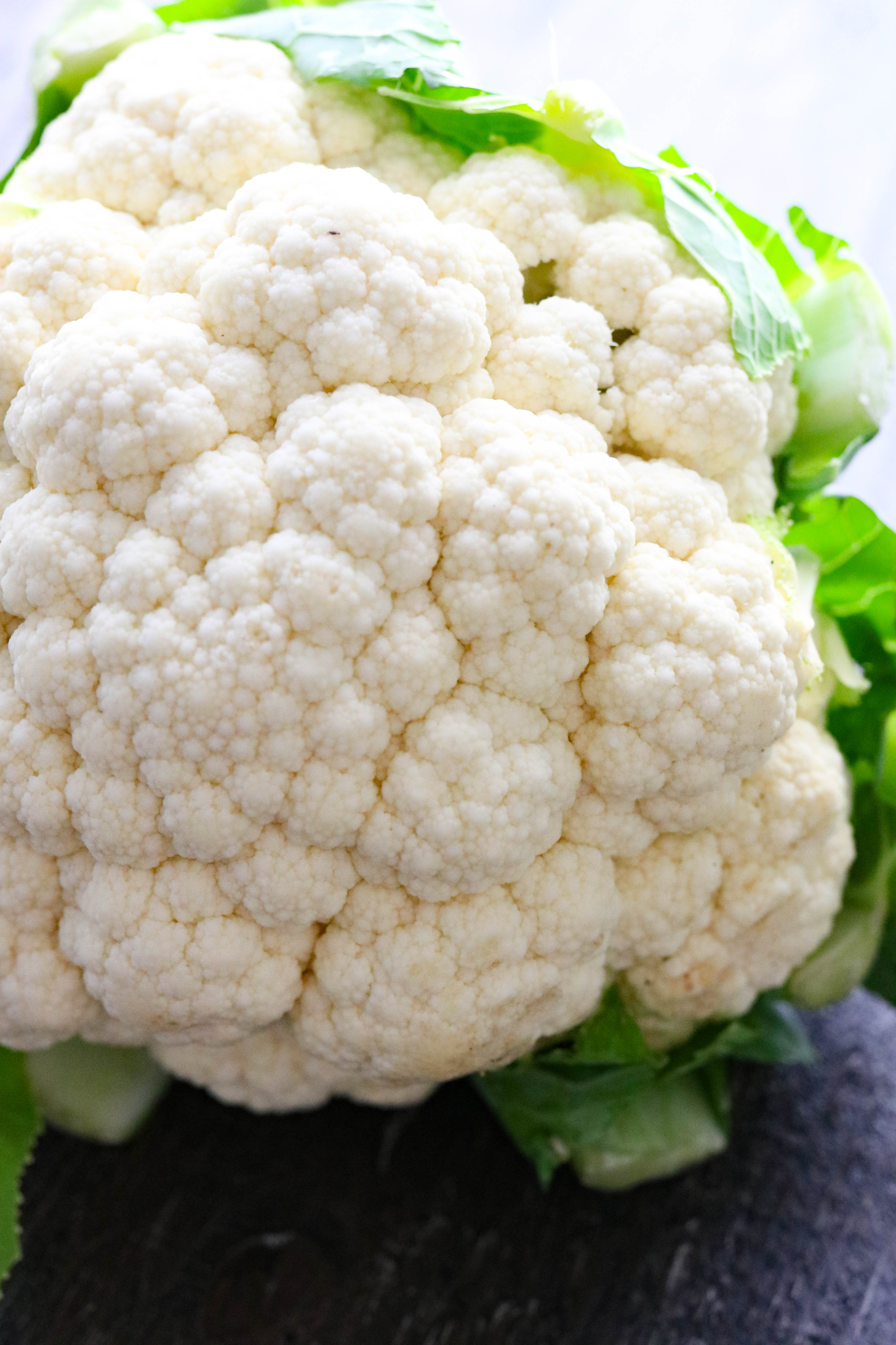 Whole head of cauliflower