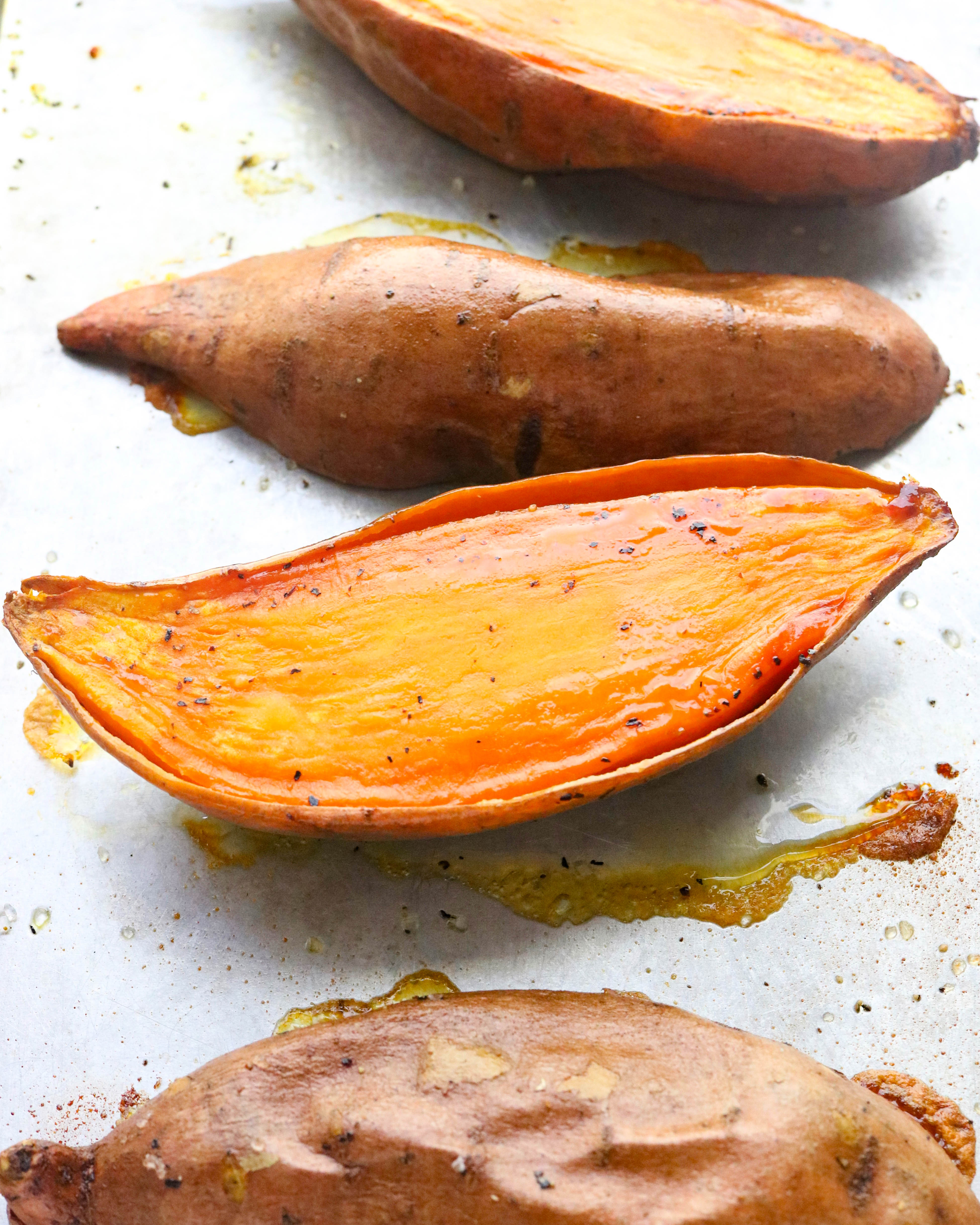 Roasted Mediterranean Sweet Potatoes With Quinoa - Pinch Me Good