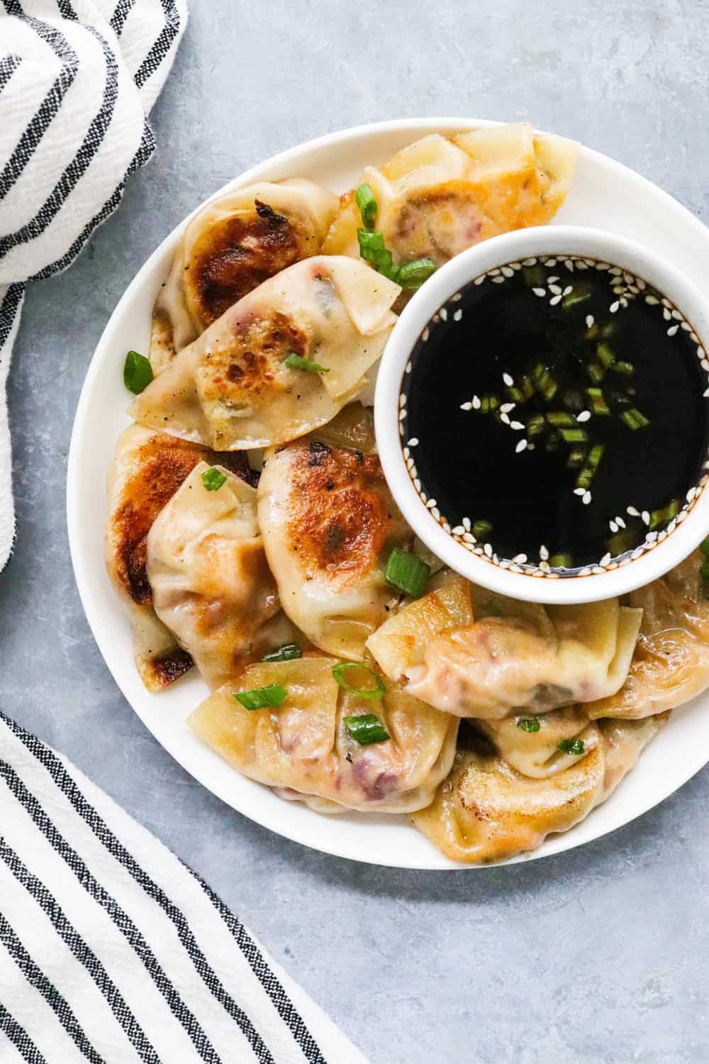 Simple and Easy Vegetarian Potstickers - Pinch Me Good