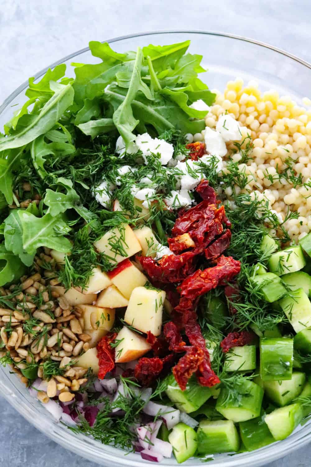 Mediterranean Israeli Couscous Salad - Easy Recipe - Pinch Me Good