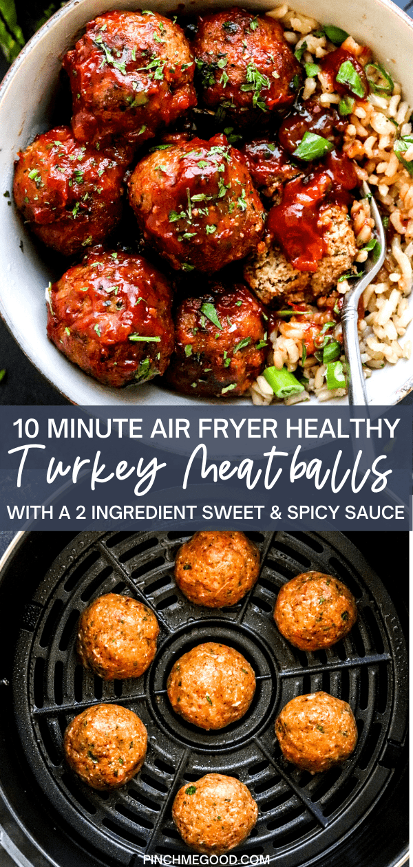 Best Healthy Air Fryer Turkey Meatballs Pinch Me Good