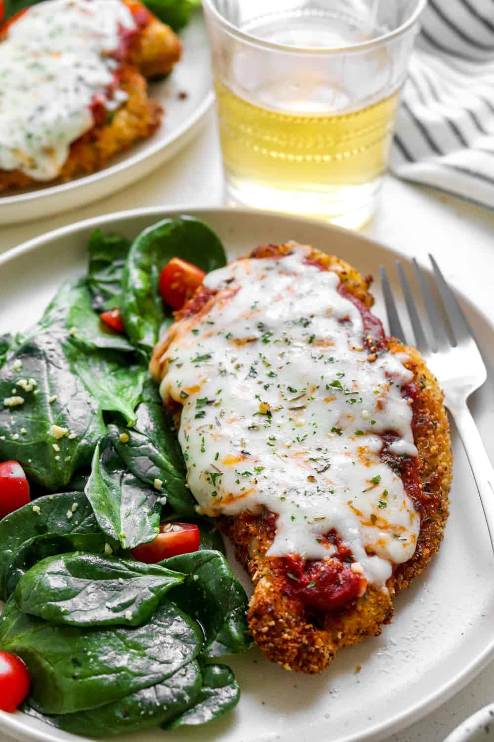 Air Fryer Chicken Parmesan (Ready in 20 Minutes!) - Nourish Plate