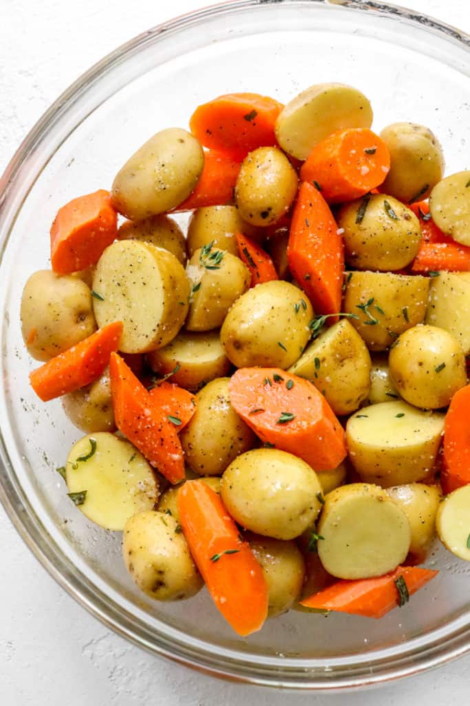 Easy Oven Roasted Potatoes and Carrots Pinch Me Good
