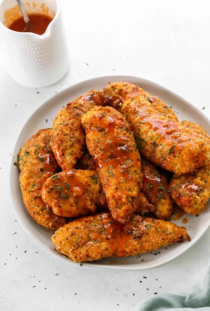 Air Fryer Chicken Tenders (low-carb, gluten-free) - Pinch Me Good