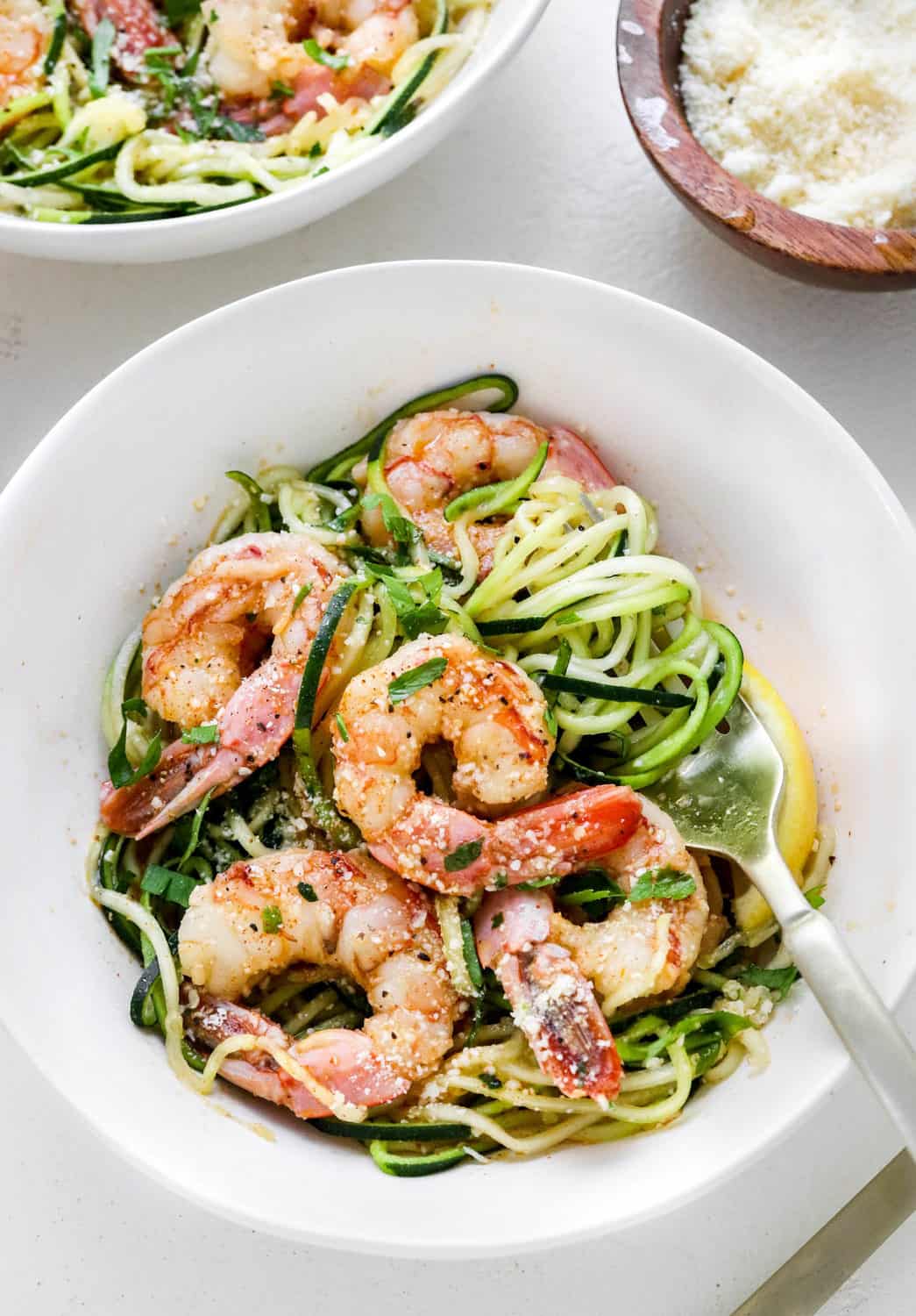 shrimp scampi with zoodles
