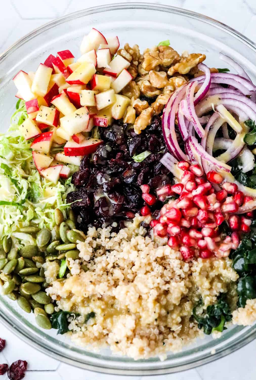 Asian Quinoa Kale Salad Meal Prep - Tastefulventure