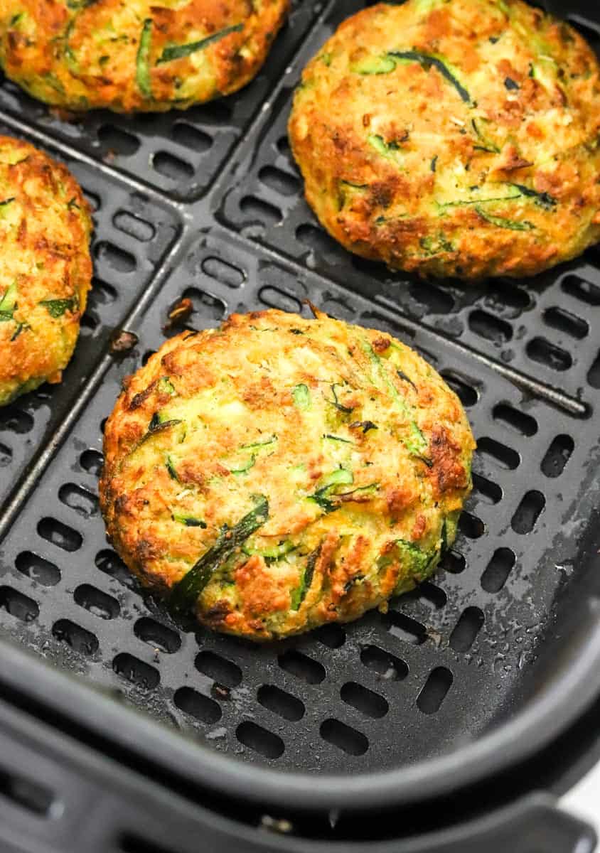 Zucchini Patties with sweet potato Air Fryer Recipe Pinch Me Good