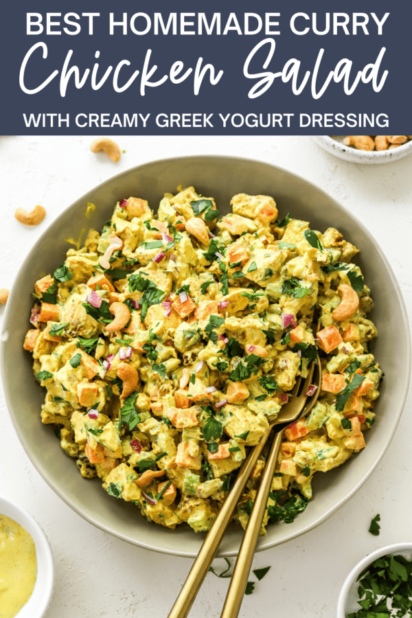 Best Curry Chicken Salad - With Greek Yogurt - Pinch Me Good