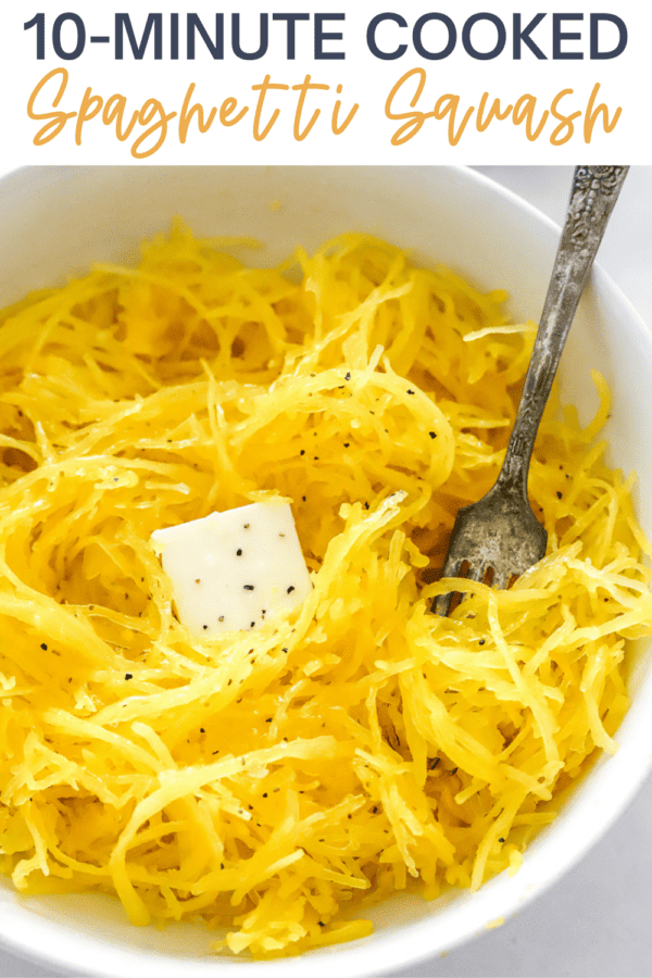 Quick and Easy Microwave Spaghetti Squash - Pinch Me Good