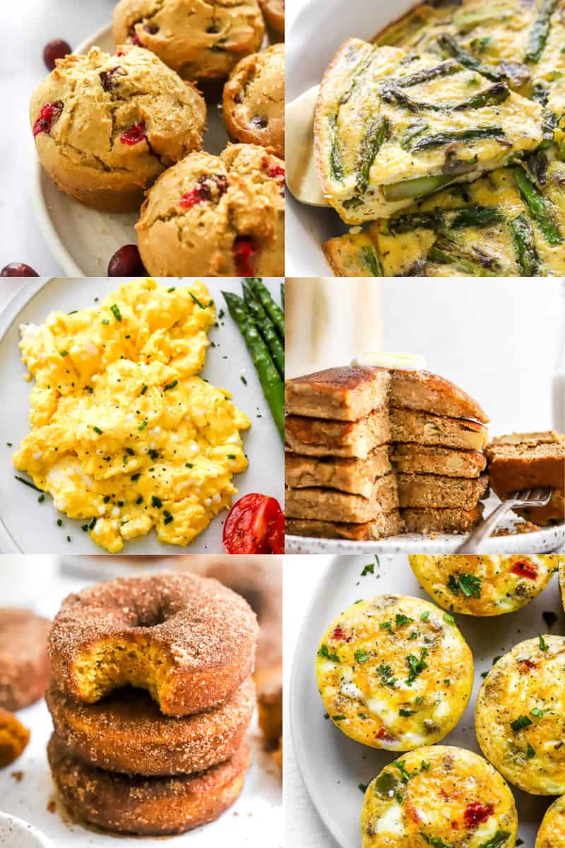 Six photos of breakfast recipes to serve for Thanksgiving.